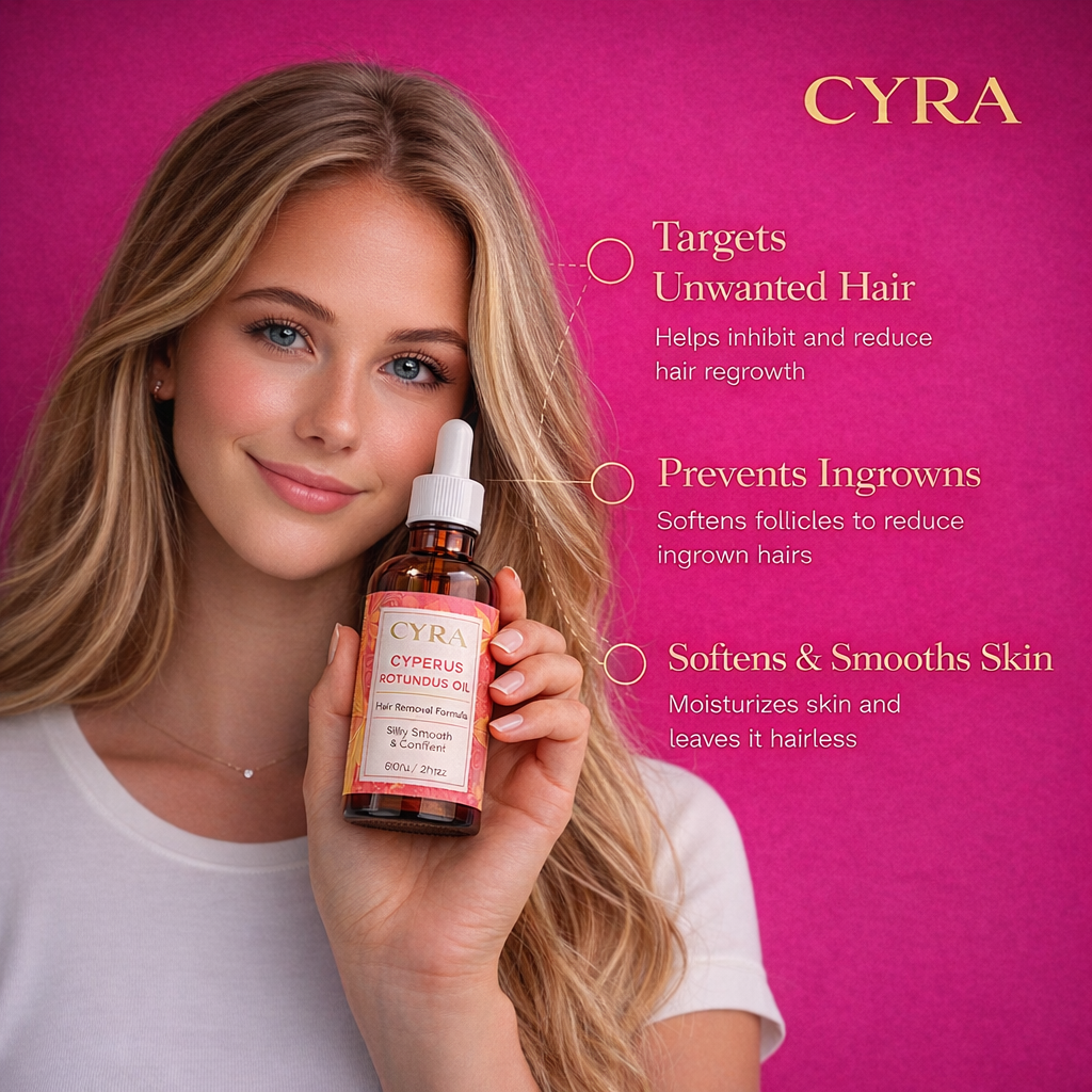 CYRA Cyperus Rotundus Oil for Hair Reduction